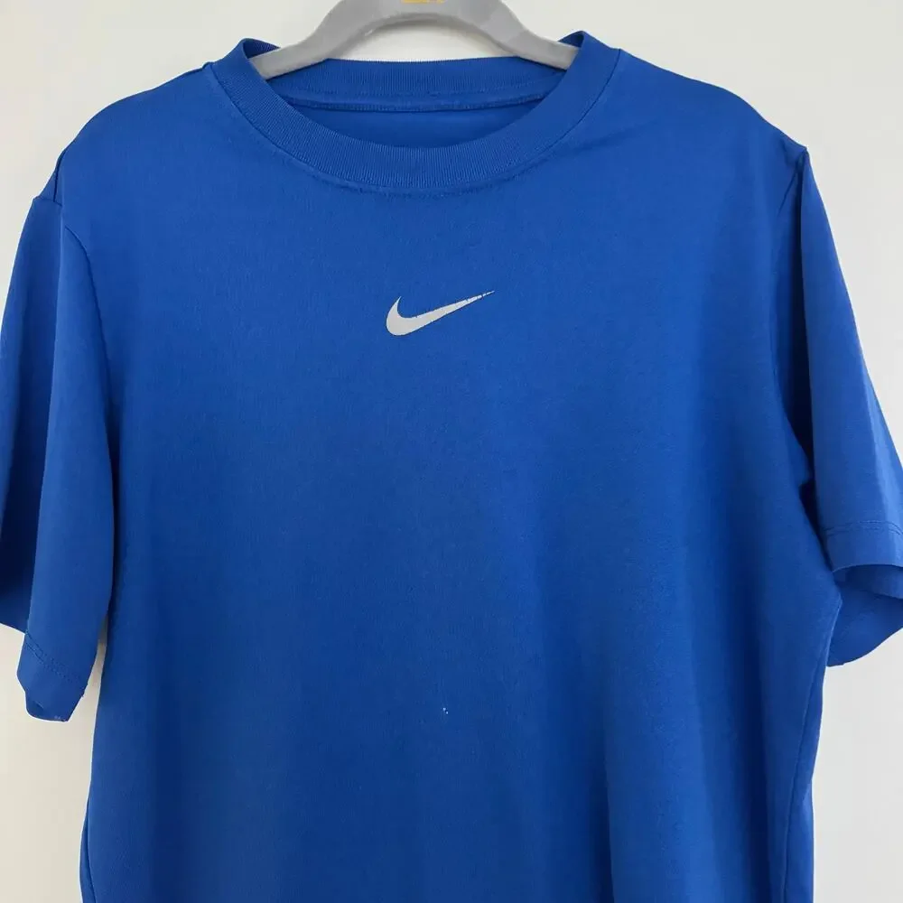 Nike Swoosh Dri-Fit Tee in Blue